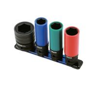 Laser 9173 Twin Drive Impact Wheel Sockets - 4 pezzi