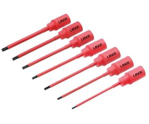 Laser 9184 Insulated Extra Long Slim Star Bit Socket 3/8" D T10 to T40 7pc