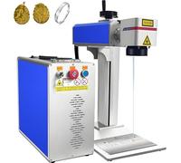 Laser a Fibra Macchina Per Incisione Laser Con Incisione 100W Fibra Laser Macchina a Fibra Ottica Laser 200 * 200MM Macchina per Marcatura Laser a Fibra per Metalli/Alluminio/Acciaio/Oro/Argento/Rame