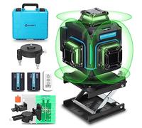 Laser a linee incrociate con treppiede, laser 4D multifunzionale con 16 linee, Macchina Autolivellante, Dispositivo di Livellamento con 2400 mAh Batteria,per Cantieri,Interni
