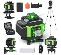 Laser a linee incrociate con treppiede, laser 4D multifunzionale con 16 linee, macchina autolivellante, dispositivo di livellamento con batteria al litio ricaricabile tramite USB