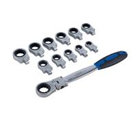 Laser Attrezzi Multi Flessibile Testa Chiave a Cricchetto Set 8mm A 19mm