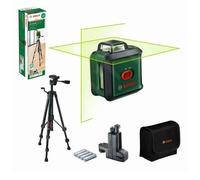 Bosch livella laser multifunzione UniversalLevel 360 con treppiede premium + morsetto universale MM 3 (linee laser verticali + orizzontali incl. 360° per allineamento dell'intera stanza, in cartone)