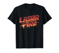 Laser Fire Graphic for Sci-Fi Enthusiasts Maglietta