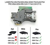 LASER PS4 496 PS4 KES-496A SONY PS4 SLIM PS4 PRO 496A KEM-496 CUH-1116A CUH-2116