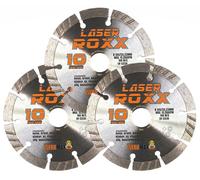 Laser ROXX Disco Diamantato Universale | Ø 125 X 22 | Set Di 3