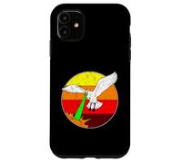 Laser Seagull Retro Sci-Fi da spiaggia anni '80 Custodia per iPhone 11