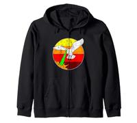 Laser Seagull Retro Sci-Fi da Spiaggia Anni '80 Felpa con Cappuccio