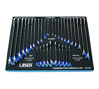 Laser, set composto da 32 chiavi combinate, color argento, 6795