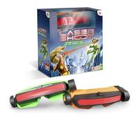 Laser Shoot, gioco di battaglia visione laser con 2 maschere interattive, 5 vite per giocatore, portata 8 metri, gioco attivo e divertente per 2 giocatori, +7 anni, Bizak (64170002)