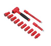 Laser Strumenti 0.6cmD Isolato Presa Set 13pc Inc Cricchetto & Estensione Barre