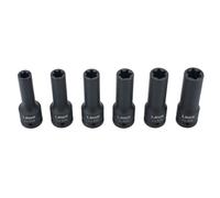 Laser Strumenti 1.9cmD Profondo Urto E Torx Star Presa Set 6pc 110mm Lungo 8940