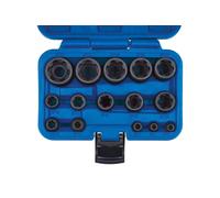 Laser Strumenti EP Femmina Torx Star Urto Presa Set 15pc Misure EP6 A EP32 8692