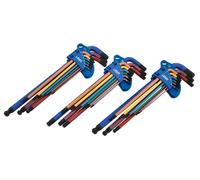 Laser Strumenti Esagonale & Torx Star Chiave Set 27pc extra Lungo Serie Colore