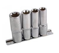 Laser Strumenti Invertito Profondo Torx Star Presa Set 1.3cmD E16 A E24 4pc 3392