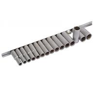 Laser Strumenti Metrico Bi-Esagonale Presa Profonda 1.3cmD Set 15pc Raso Su Un