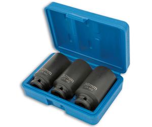 Laser Strumenti Metrico Hub Dado Presa Set 1.3cmD 3pc Sottile Muro 30 32 36mm Bi