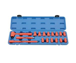 Laser Strumenti Metrico Isolato Presa Set 1cmD 17pc Hex Bi 1000V AC 1500V Dc