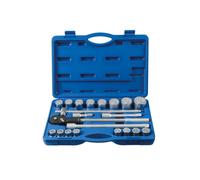 Laser Strumenti Metrico Presa Set 1.9cmD 21pc Hex Bi 12pt 19mm A 50mm 6854