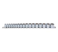 Laser Strumenti Metrico Presa Set 3 / 8D Bi Esagonale 12pt Raso Finish17pc 8mm A