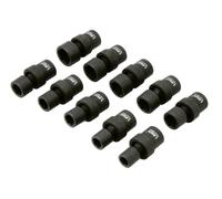 Laser Strumenti Metrico Urto Snodo Universale Presa Set 1cmD 10pc 10 A 19mm 8901