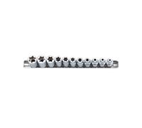Laser Strumenti Piatto Taglio Invertito Torx Star Presa Set 1cmD 11pc Satinato