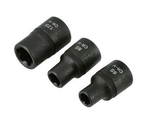 Laser Strumenti Polydrive Presa Set 1.3cmD 3pc Applicazioni Nissan Renault 6S 8S