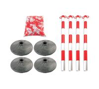 Laser Strumenti Set Di 4 Pali & Basi con Catena 6700