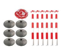 Laser Strumenti Set Di 6 Pali & Basi con Catena 6701