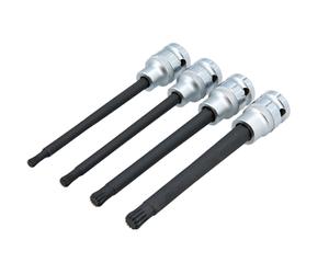 Laser Strumenti Sfera Estremità Triplo Quadrato Scanalate Punta Prese 4pc M6 M8