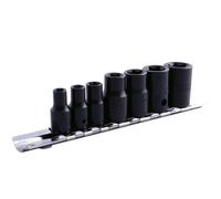 Laser Strumenti Urto Invertito Torx Star Presa Set 1cmD 0.6cmD 7pc Nero 0897
