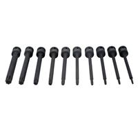 Laser Strumenti Urto Torx Star Punta Set 1.3cmD extra Lungo 10pc IN Eva Schiuma
