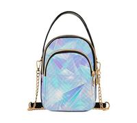 Laser Style Fantasy Crystal trendy piccole borse a tracolla con multi tasche borsa a mano per le mamme, Laser Style Fantasy Crystal, 1 dimensione, Cristallo fantasia stile laser, 1 size