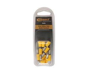 LASER TOOLS 5 mm Giallo Proiettile Maschio terminale PK 10 da collegare
