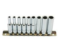 Laser 6196 Set di 9 Chiavi a Bussola ad Impatto Lungo, 0,63 cm di Diametro