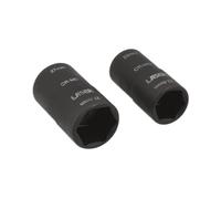 Laser Strumenti Estremità Doppia Danneggiato Dado Ruota Presa Set 2pc Single Hex