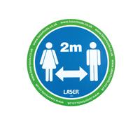 Laser Strumenti Pavimento Adesivo 2m Distancing 6pc - Laser 8054 Nuovo