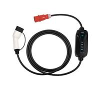 Laser Tools Ev Cavo di Ricarica - Tipo 2 Femmina A Commando Spina (Red) 16A Tre