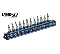 Laser Tools LocSoc Screwdriver Bit Socket Set 1/4"D 24pz 50th Anniversary 9328