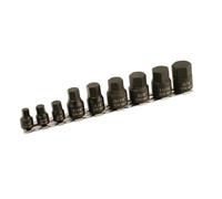Laser Tools Profilo Basso Impact Af Chiave Esagonale Set Punte 0.6cmD, 1cmD 9pc
