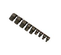 Laser Tools Profilo Basso Impact Chiave Esagonale Set Punte 0.6cmD, 1cmD 9pc