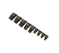 Laser Tools Profilo Basso Impact Chiave Esagonale Set Punte 0.6cmD, 1cmD 9pc