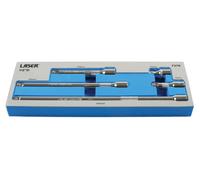 Laser Tools Prolunga Set 1.3cmD 5pc IN Eva Schiuma Vassoio Zigrinato Barre 7370