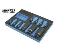 Laser Tools Set Bussola Per Dado Mozzo Con Bit Per Veicoli Tedeschi 50° 9380