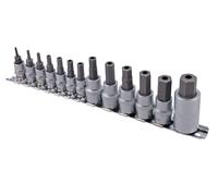 Laser Tools Set Bussole Esagonali Tamper Proof 1/4" 3/8" 1/2" 13pz 9282