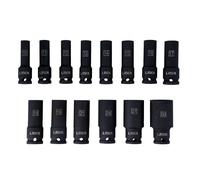 Laser Tools Set Bussole Profonde 1.3cmD 14pc Singolo Esagonale 10 A 30mm Metrico