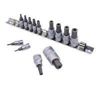 Laser Tools Set Di Bussole Esagonali Di Sicurezza 1/4D 3/8D 1/2D 13 Pezzi 9282