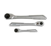 Laser Tools Sottile Manico Cricchetto Set 0.6cmD, 1cmD, 1.3cmD 3pc 7937