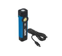 Laser Tools Torcia Mini Pocket Ricaricabile In Alluminio Con UV 8598