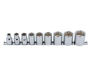 Laser Tools Whitworth Presa Set 1.3cmD 9pc 0.3cm A 1.6cm Bi-Esagonale Cromo 2919